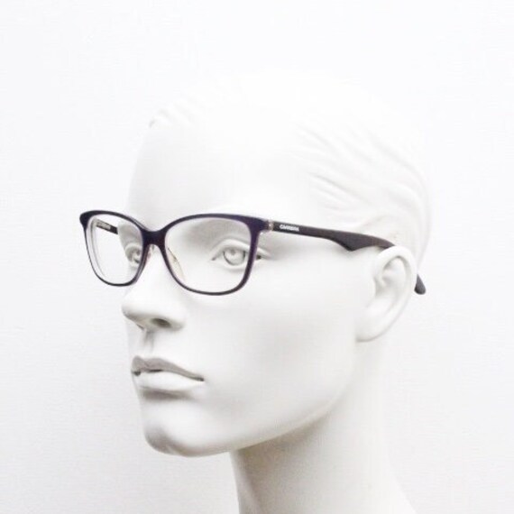 Carrera rectangular cat eye glasses. Deep purple … - image 3