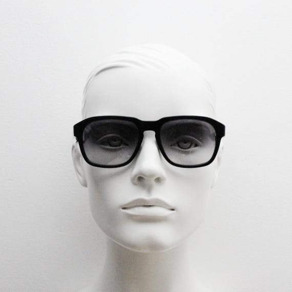 Jack Spade plain black rectangular sunglasses. So… - image 1