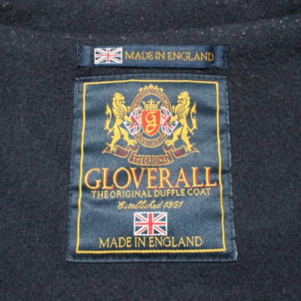 Gloverall knee length Morris wool duffle coat made in England. Buffalo horn toggles with leather loop fastenings. Clearance item -RRP450 GBP