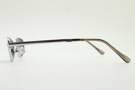 90s micro foldable rectangular sunglasses. Dark g… - image 7
