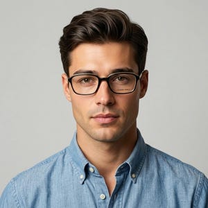 Giorgio Armani rectangular eye glasses made in Italy. Black gloss layered acetate optical frames. Prescription eyeglasses. RX spectacles