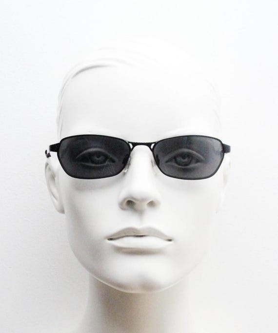 Vintage Retro Wrap Sunglasses UV Protection Spring Hinge Shades Oversized VINTAGE 80s RETRO SPORTY WRAP AROUND Style  main image 2