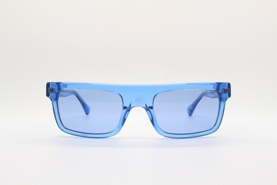 Kaleos rectangular flat top sunglasses. Bright sk… - image 2