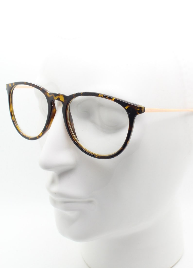 RX spectacles 90s vintage refined wayfarer style glasses Tortoise optical frames Prescription eyeglasses with clear lenses