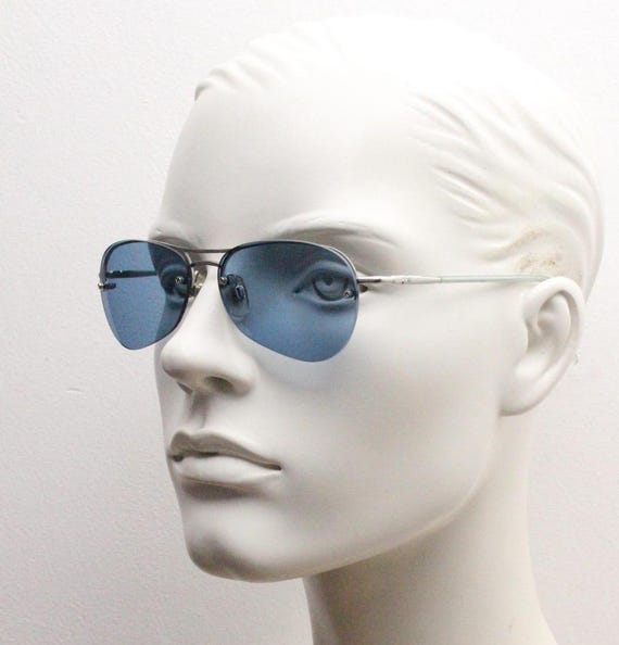Occhiali da sole aviator vintage anni '90 di piccole dimensioni