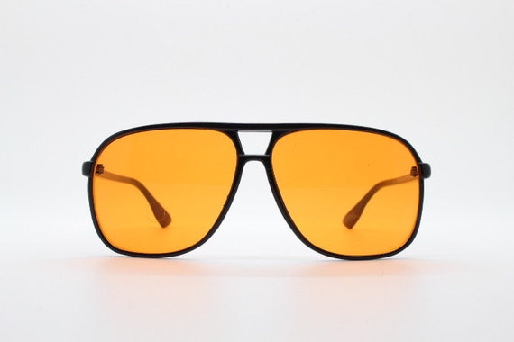 Y2K vintage square aviator sunglasses. Classic 70… - image 4