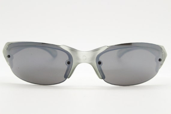 Y2k vintage futuristic shield sunglasses. Aerodyn… - image 5