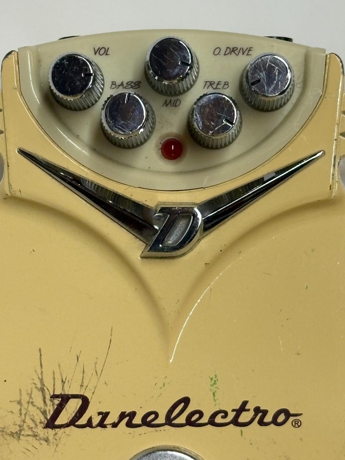 Danelectro Daddy O Electric Guitar Pedal. Vintage 1996 overdrive distortion. Overwhelming monstrous sound with numerous effect combinations, foto 4 di 5
