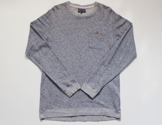 Crew neck sweatshirt with chest pocket clearance