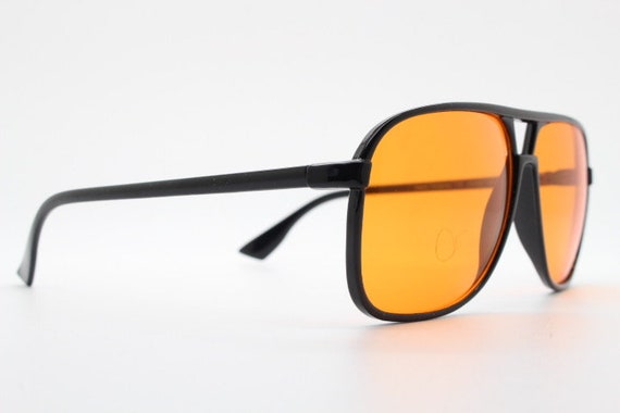 Y2K vintage square aviator sunglasses. Classic 70… - image 9