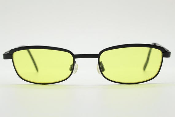 Vintage small rectangular sunglasses. Authentic q… - image 2