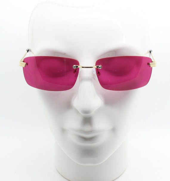 Gafas de sol Square Mesh rosa