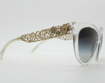 Dolce & Gabbana Clear/Transparent Oversized Round/Oval Cat-Eye Sunglasses Dolce and Gabbana Oversized Cateye Sunglasses Model 4211  main image 3