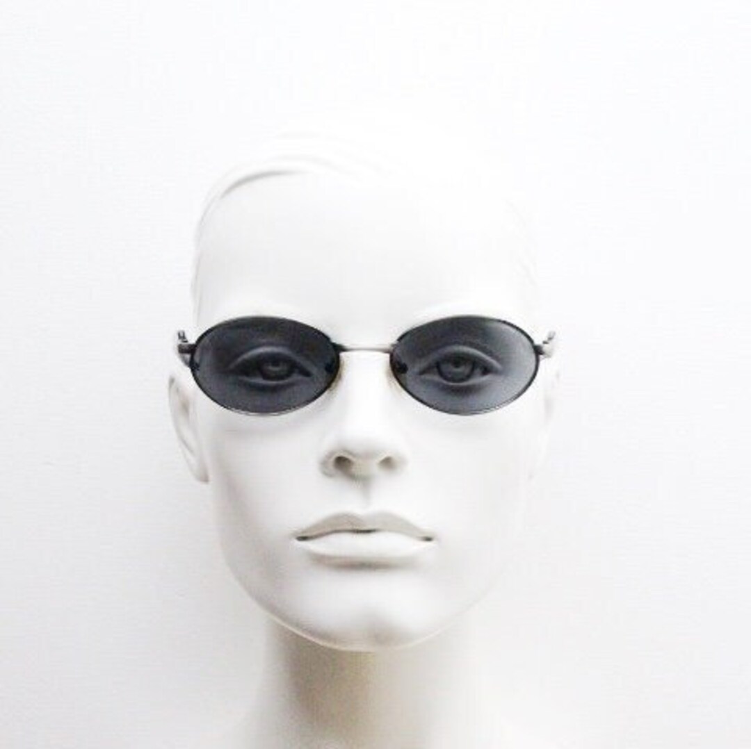 Lunettes Vintage Lee Cooper Columbus - Monture Gunmetal Ovale, Taille 36/53/135, Allemagne, NOS