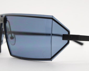 Christian Dior Y2K Vintage Rectangular Shield Sunglasses Made in