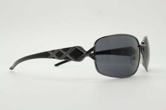 2000s vintage rectangular bug eye sunglasses. Sol… - image 8