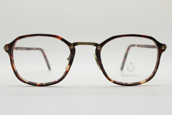 Faconnable 90s vintage rectangular eye glasses mo… - image 6