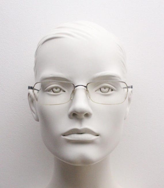 Silhouette rectangular half frame eye glasses mad… - image 4