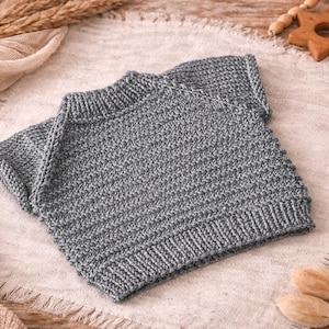 PDF Knitting Pattern “Ilvy Pullunder” – Cute Baby & Children's Pullunder Sizes 44–116 | Beginner-friendly | Raglan | Seamlessly knitted from the top down