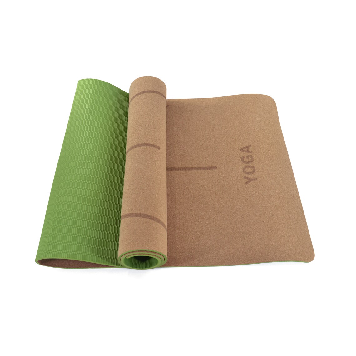 Natural Cork Rubber Yoga Mat Non Slip for Home Gym Yoga Etsy