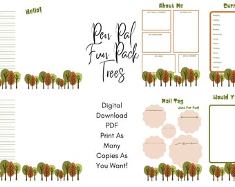 Pen Pal Fun Pack Trees