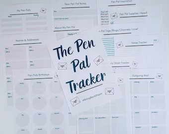 Pen Pal Tracker - Aqua