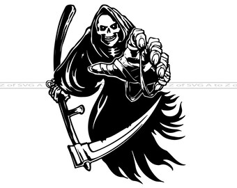 Download Grim Reaper Cut File Grim Reaper Vinyl Cut File Grim Reaper Svg File Grim Reaper Png Download Clip Art Art Collectibles