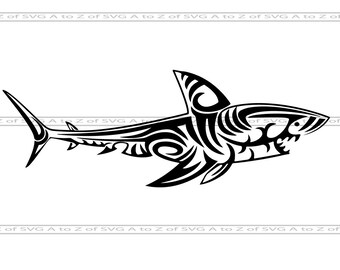 Free Free 140 Tribal Hammerhead Shark Svg SVG PNG EPS DXF File