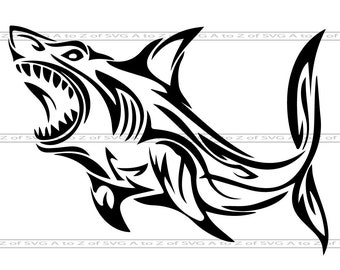 Free Free 140 Tribal Hammerhead Shark Svg SVG PNG EPS DXF File