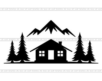 Free Free Mountain Cabin Svg 134 SVG PNG EPS DXF File