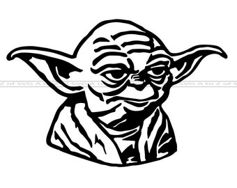 Yoda Outline Etsy