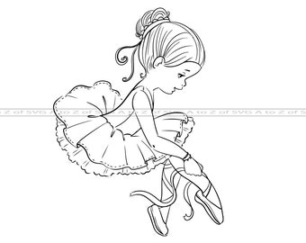 Ballerina Outline Etsy
