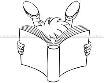 Download Boy Reading Svg Etsy