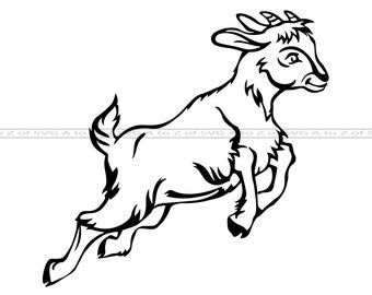 Download Goat Outline Svg Etsy