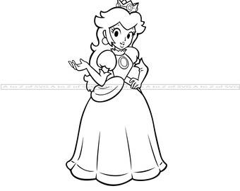 Download Princess Peach Svg Etsy