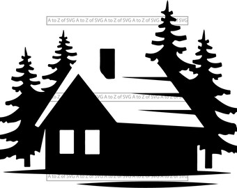 Download Winter Cabin Svg Etsy