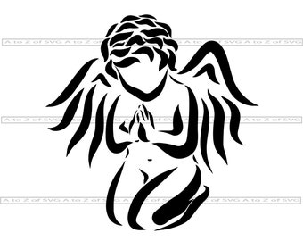 Download Praying Angel Svg Etsy