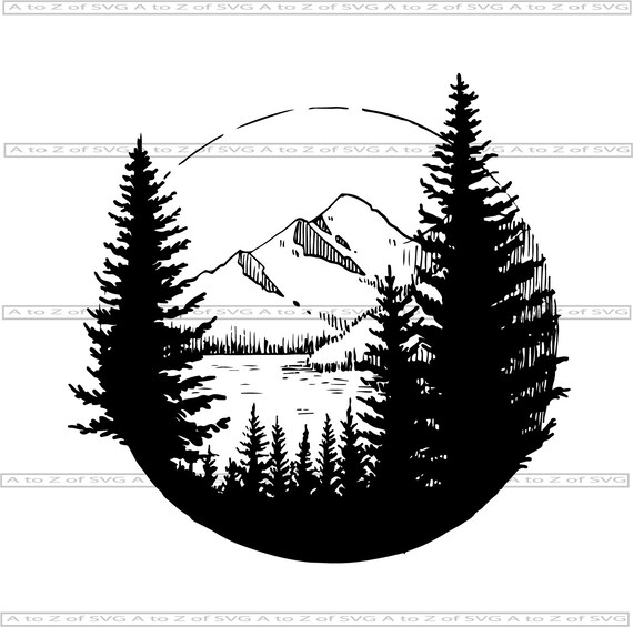 Free Free 157 Silhouette Mountain Range Svg SVG PNG EPS DXF File