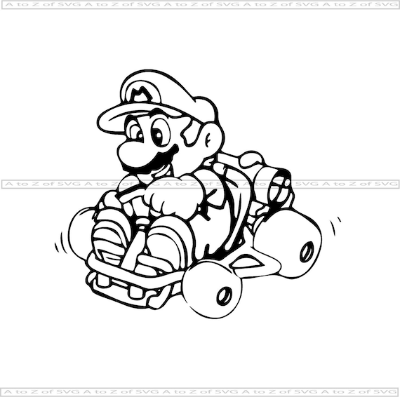 Mario Kart Super Mario Go Kart Racing Contour De Silhouette Etsy Mario Kart Super Mario Go Kart Racing Contour De Silhouette Etsy