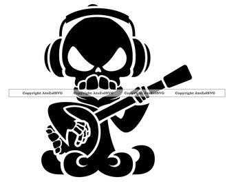 Amcove Abstract x-ray Skull Skeleton in Headphones Playing Guitar Design Art Novelty Vanity License Plate Tag Sign,6 X 12 Inch Amcove Abstract x-ray Skull Skeleton in Headphones Playing Guitar Design Art Novelty Vanity License Plate Tag Sign,6 X 12 Inch