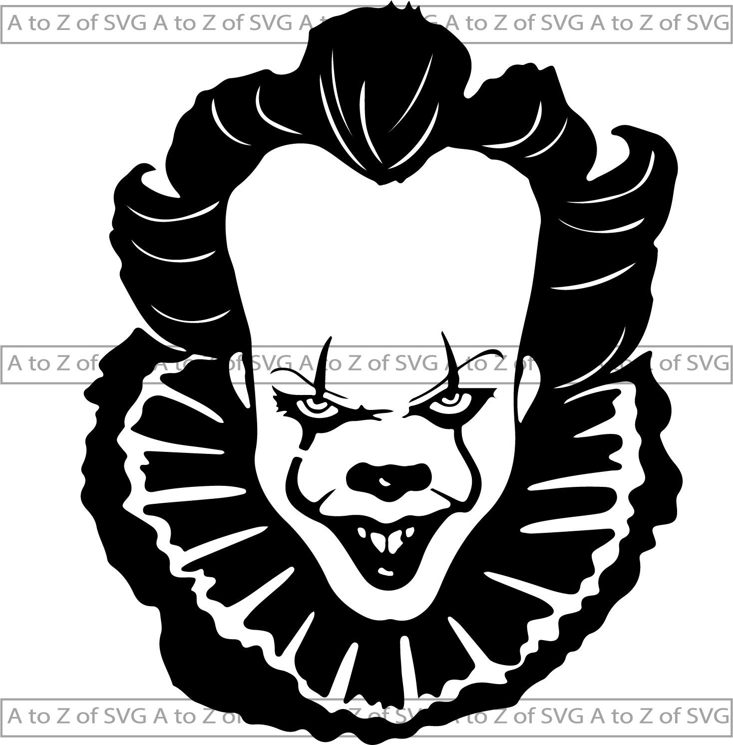 Pennywise Face Template Pennywise Face Template