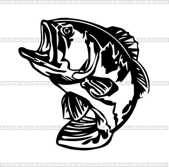 Free Free 312 Outline Bass Fish Svg SVG PNG EPS DXF File