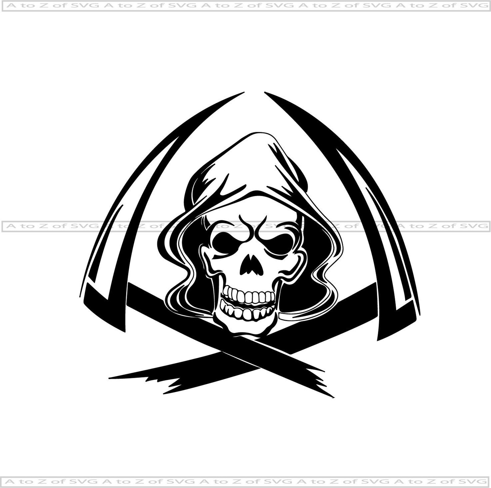 Черепа коса смерть для логотипа