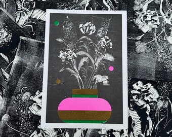 Estudo de flores e vasos A