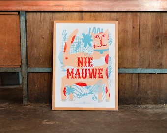 Nie Mauwe - Offset Print