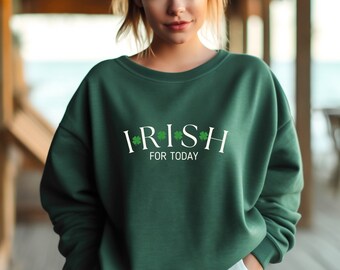 Irish sweatshirt, St Patrick's Day, Lucky Irish Shirt, Women's St Pattys Day Shirt, Shamrock Shirt, Cute St Patty's Day Sweater