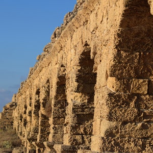 Caesarea Aqueduct Digital Photo