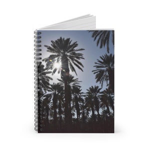 Palm Trees in Israel Spiral Notebook - Ruled Line