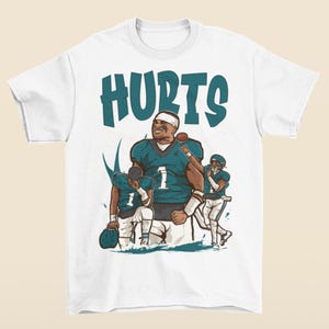 Jalen Hurts Cartoon T-Shirt