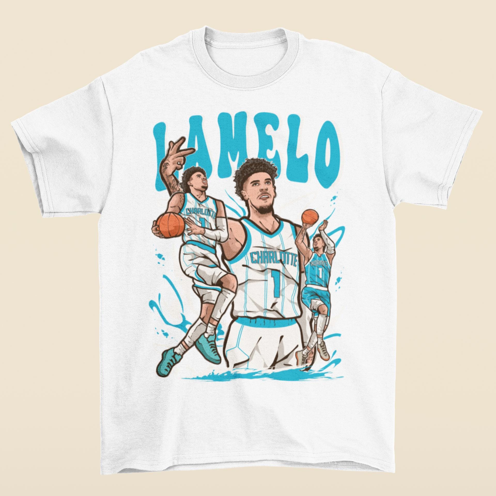 Lamelo Ball Cartoon Style Charlotte T-shirt - Etsy